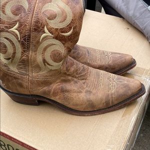 Vintage leather cowboy boots.